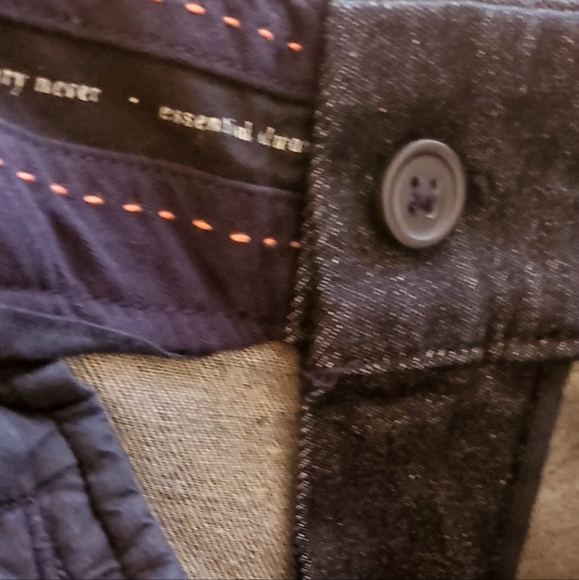 The Essential Slim By ANTHROPOLOGIE Straight Leg Blue Pants Size 2 Women - Picture 11 of 11